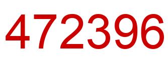 Number 472396 red image
