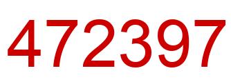 Number 472397 red image