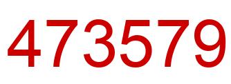 Number 473579 red image