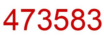 Number 473583 red image