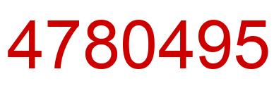 Number 4780495 red image