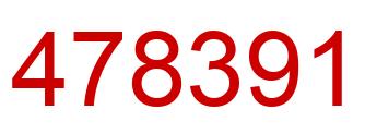 Number 478391 red image