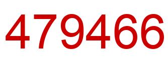 Number 479466 red image