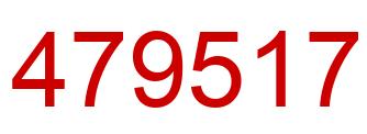 Number 479517 red image