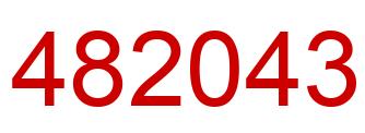 Number 482043 red image
