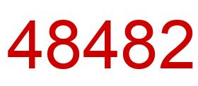 Number 48482 red image