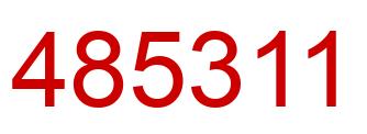 Número 485311 imagen rojo