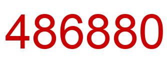 Number 486880 red image