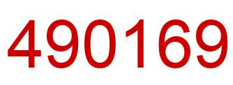 Number 490169 red image