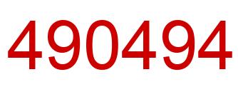 Número 490494 imagen rojo