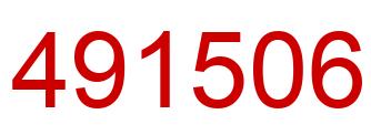 Number 491506 red image