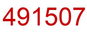 Number 491507 red image