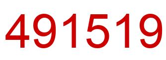 Number 491519 red image
