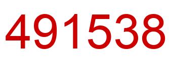 Number 491538 red image
