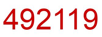 Número 492119 imagen rojo