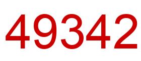 Number 49342 red image