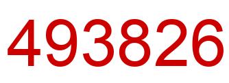 Number 493826 red image