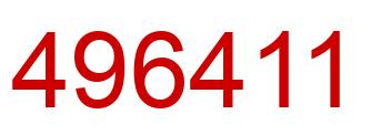 Number 496411 red image