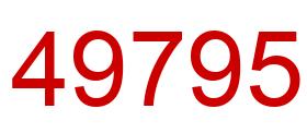 Number 49795 red image
