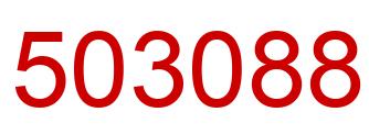 Number 503088 red image