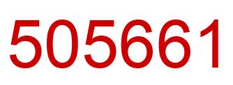 Number 505661 red image