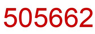 Number 505662 red image