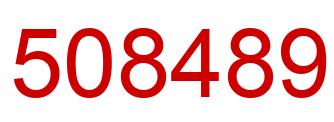 Number 508489 red image