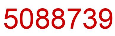Number 5088739 red image
