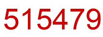 Number 515479 red image