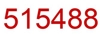 Número 515488 imagen rojo