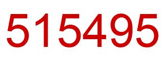 Number 515495 red image