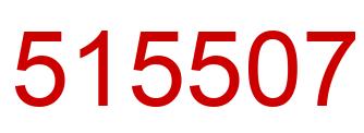 Number 515507 red image