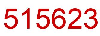 Number 515623 red image
