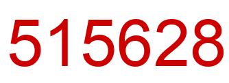 Number 515628 red image