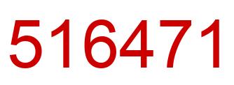 Número 516471 imagen rojo