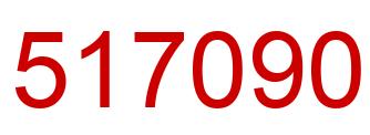 Number 517090 red image