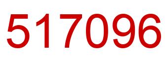 Number 517096 red image