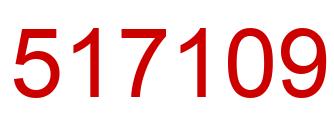 Number 517109 red image