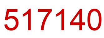 Número 517140 imagen rojo