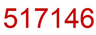 Number 517146 red image