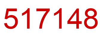 Number 517148 red image