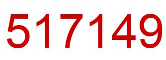 Number 517149 red image