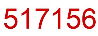 Number 517156 red image