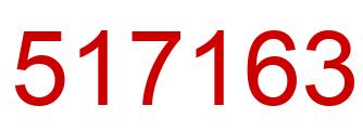 Number 517163 red image
