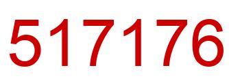 Número 517176 imagen rojo