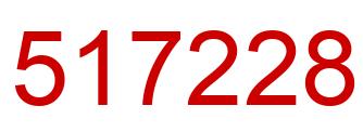 Número 517228 imagen rojo
