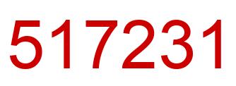 Número 517231 imagen rojo