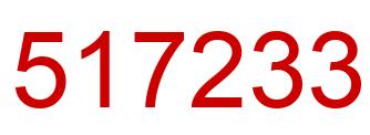 Número 517233 imagen rojo