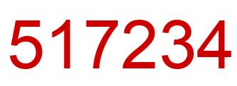 Number 517234 red image