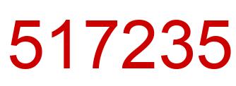 Number 517235 red image